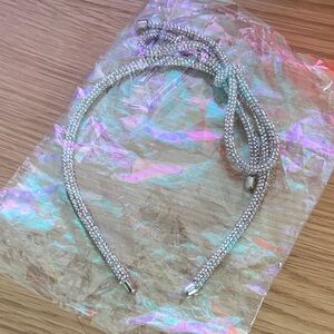 SILVER BOW RHINESTONE HEADBAND NEW
